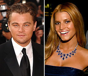 Leo DiCaprio and Jessica Simpson